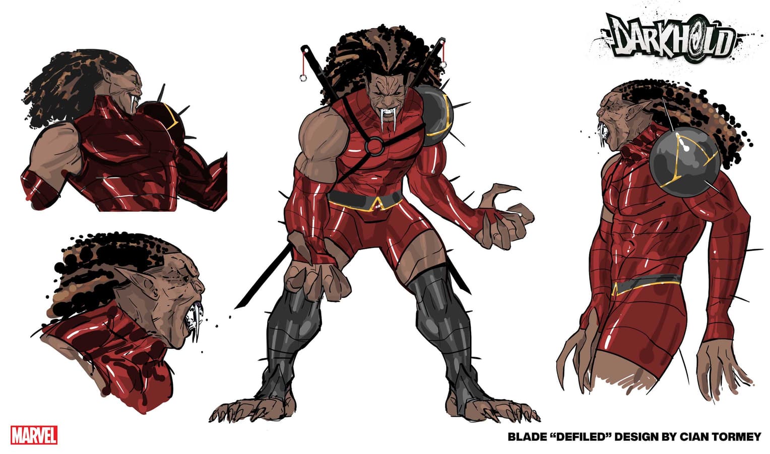 Blade "defiled" design by Cian Tormey