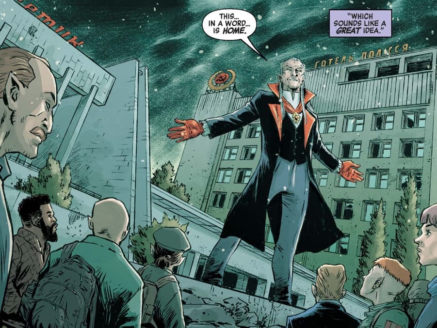 BLADE: VAMPIRE NATION (2022) #1 panel by Mark Russell and Dave Wachter