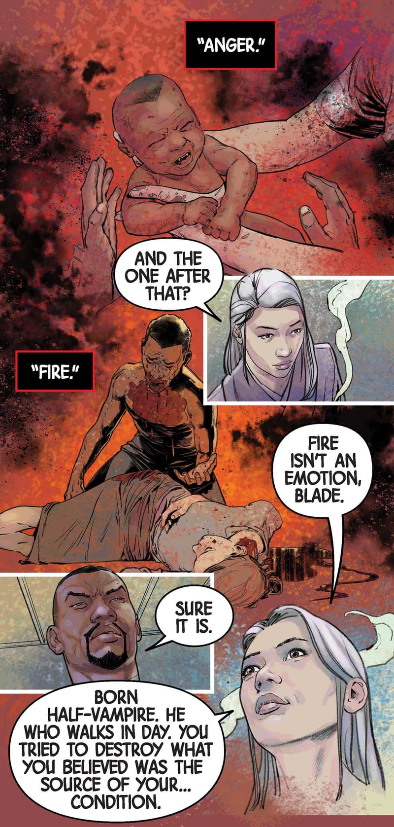 Preview panels from BLADE: FIRST BITE INFINITY COMIC (2023) #1.