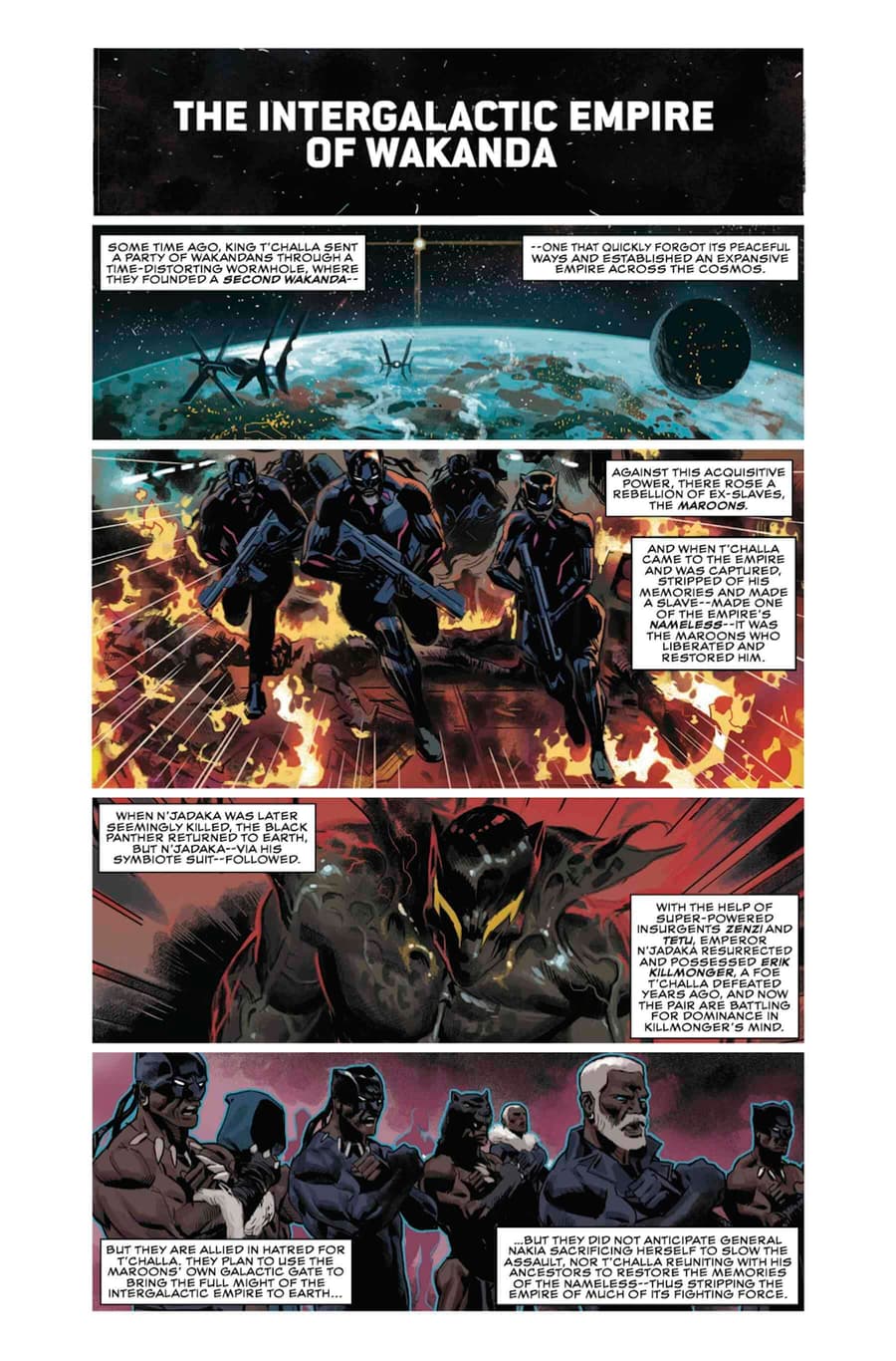 BLACK PANTHER #23 intro