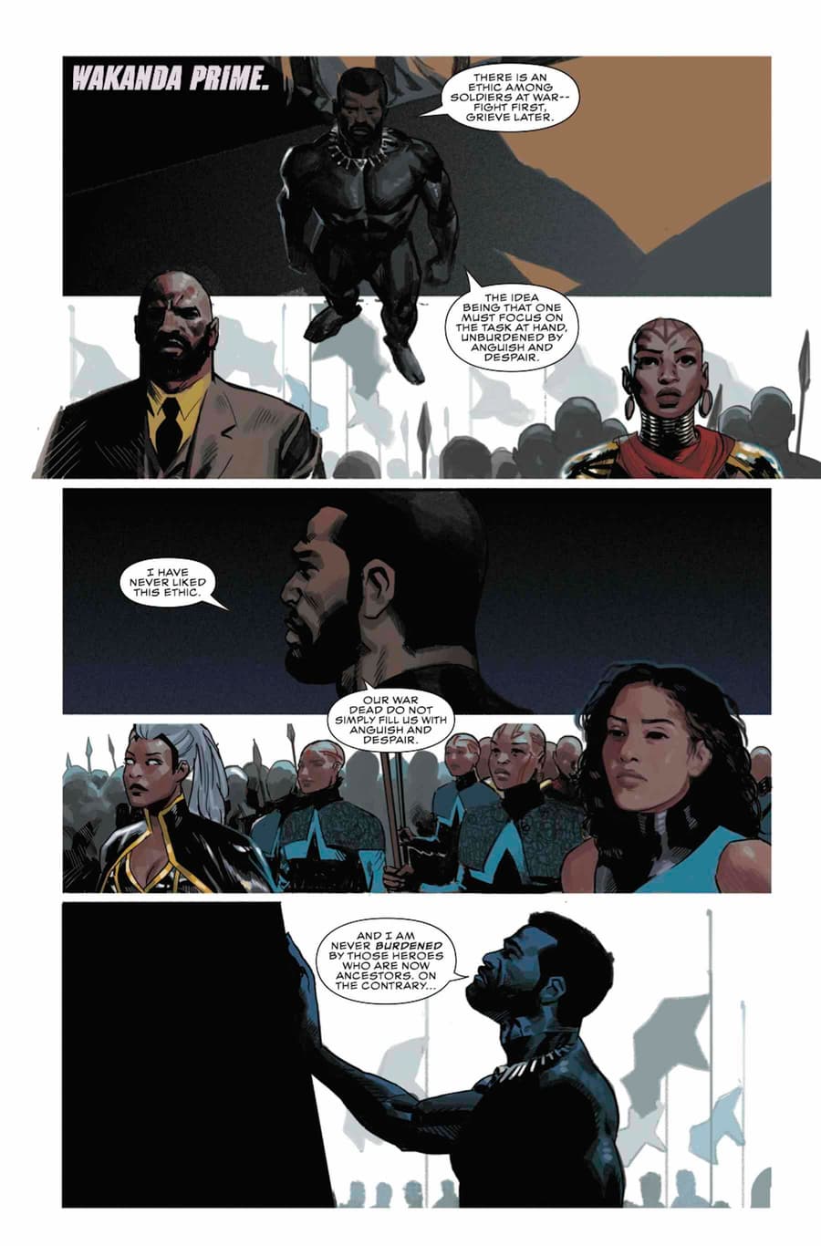 BLACK PANTHER #23 preview pages by Daniel Acuña and Ryan Bodenheim