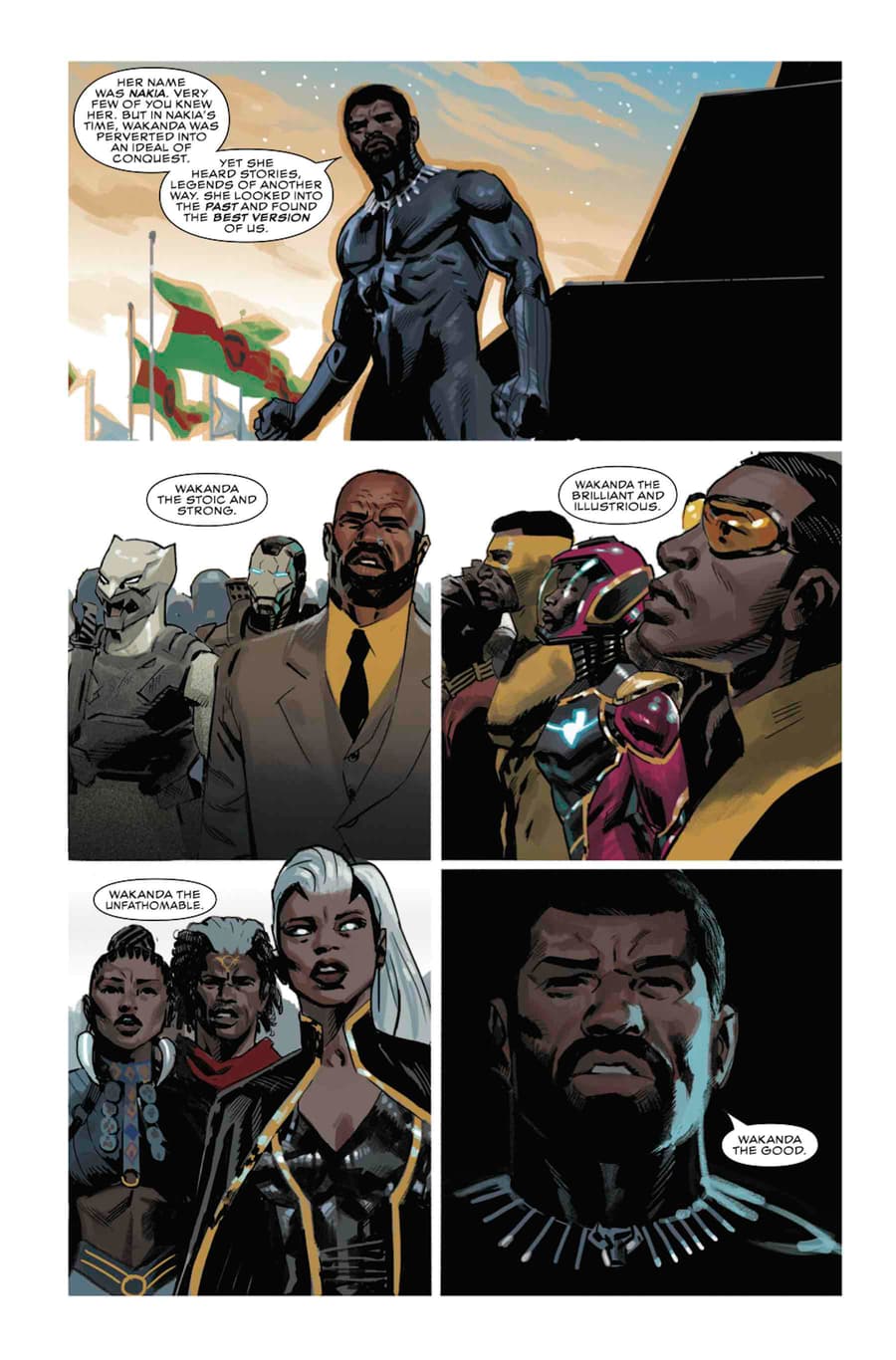 BLACK PANTHER #23 preview pages by Daniel Acuña and Ryan Bodenheim