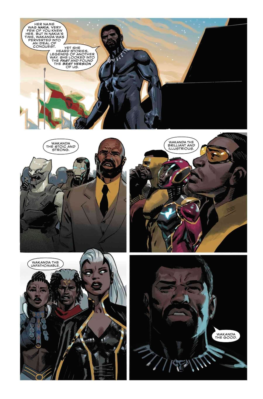 BLACK PANTHER #23 preview pages by Daniel Acuña and Ryan Bodenheim