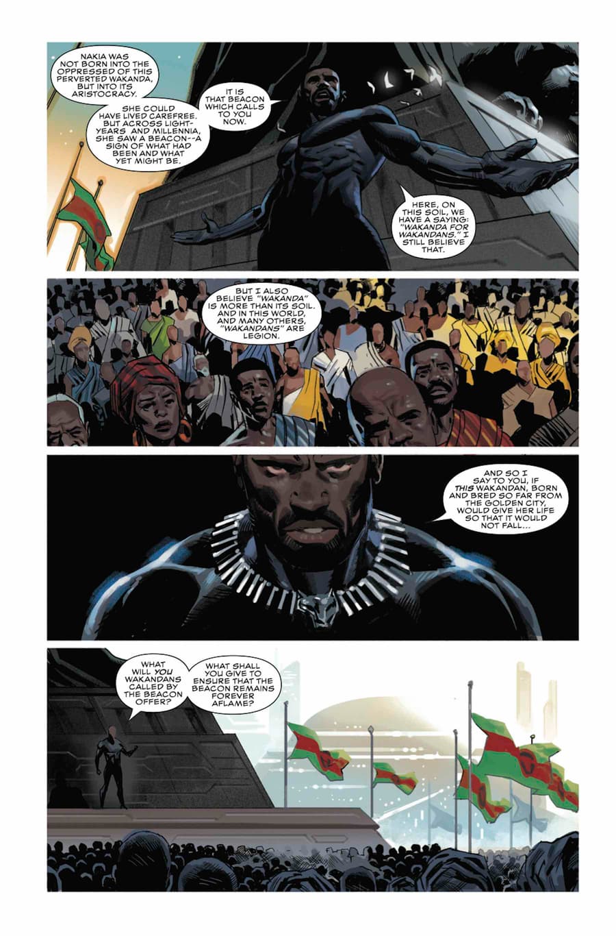BLACK PANTHER #23 preview pages by Daniel Acuña and Ryan Bodenheim