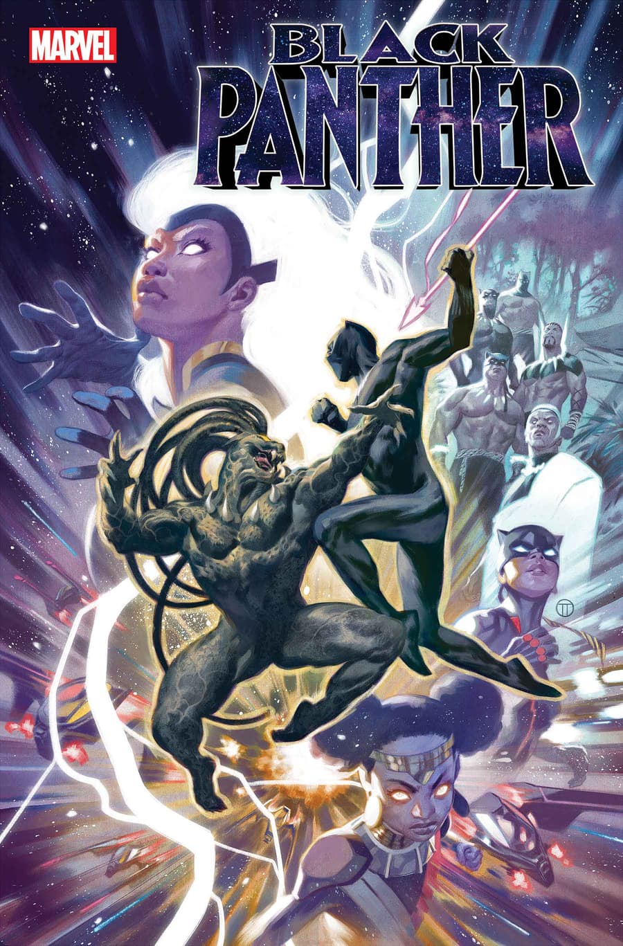 BLACK PANTHER #23 variant cover by Julian Totino Tedesco