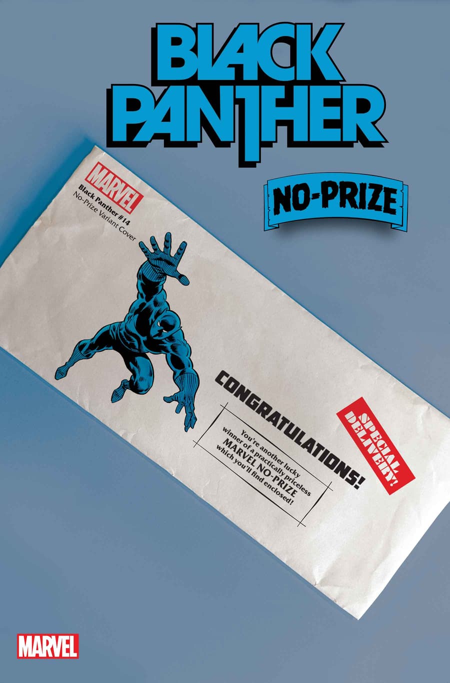 BLACK PANTHER #14 No-Prize Variant Cover, on sale 2/8