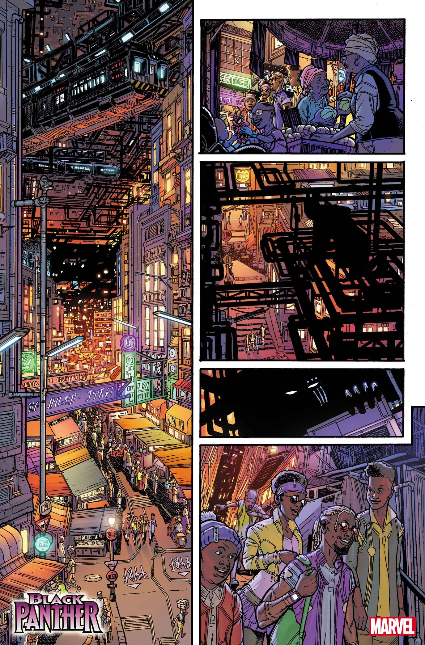 BLACK PANTHER #1 interior artwork by Chris Allen