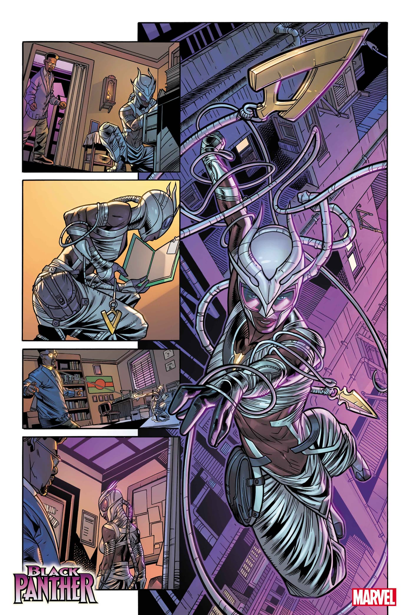 BLACK PANTHER #1 interior artwork by Chris Allen