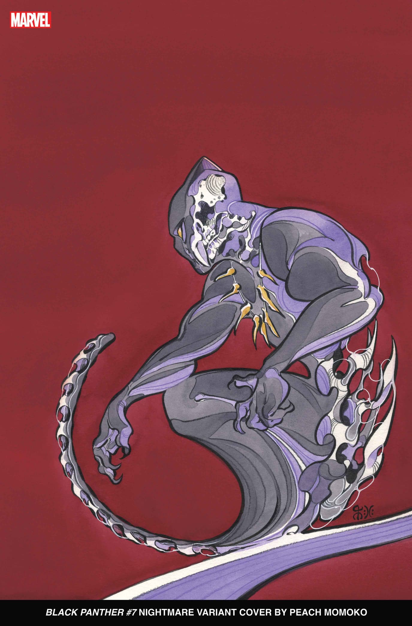 BLACK PANTHER #7 Nightmare Variant Cover by Peach Momoko