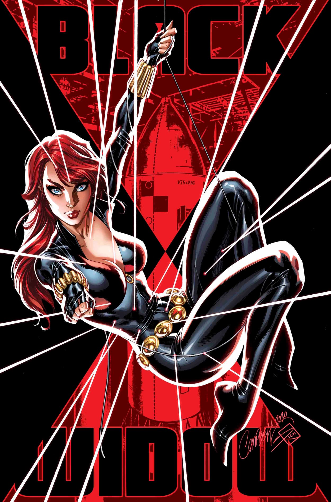 BLACK WIDOW #3 Glow-in-the-Dark variant cover by  J. Scott Campbell