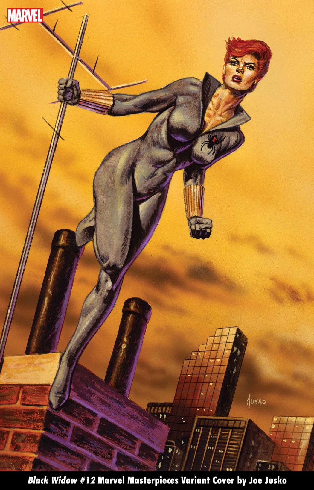 BLACK WIDOW #12 MARVEL MASTERPIECES VARIANT COVER by JOE JUSKO