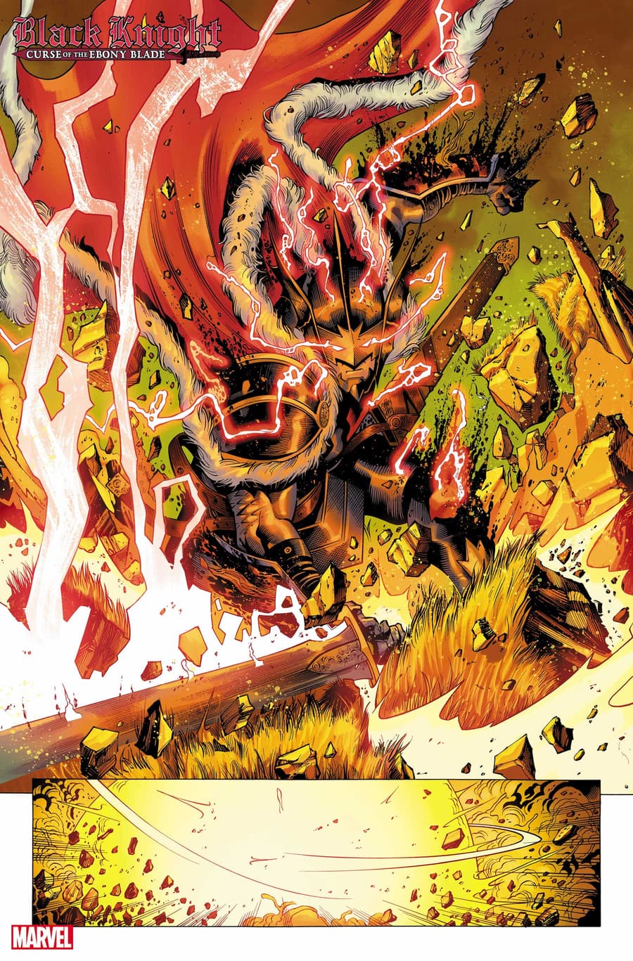 CURSE OF THE EBONY BLADE #1 preview art by Sergio Dávila with colors by Arif Prianto