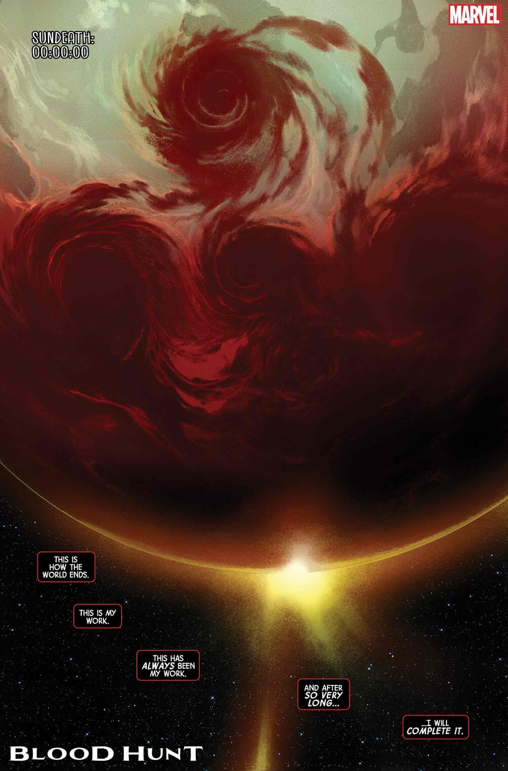 BLOOD HUNT #1 page by Jed MacKay and Pepe Larraz