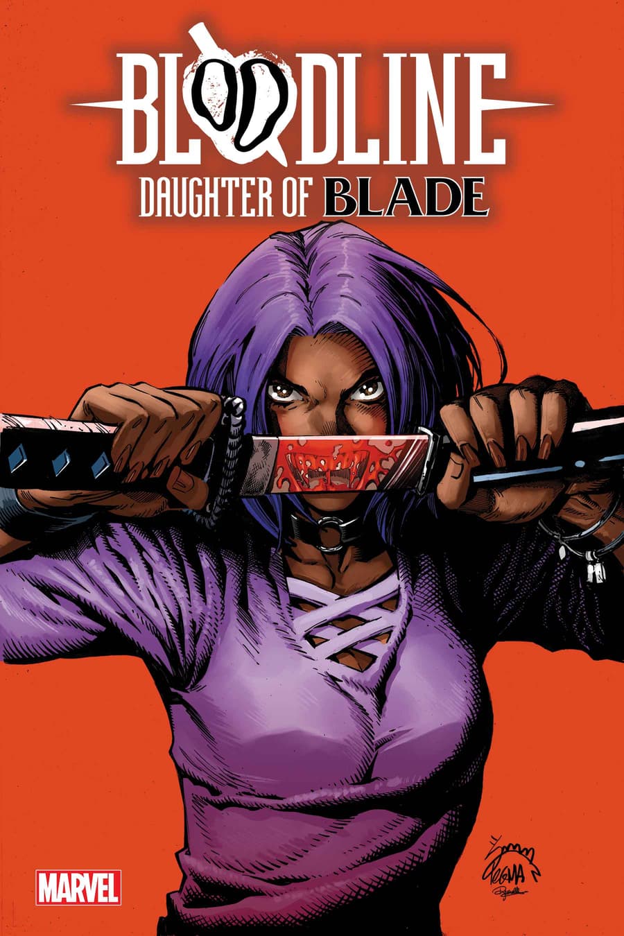 BLOODLINE: DAUGHTER OF BLADE #1 variant cover by Ryan Stegman