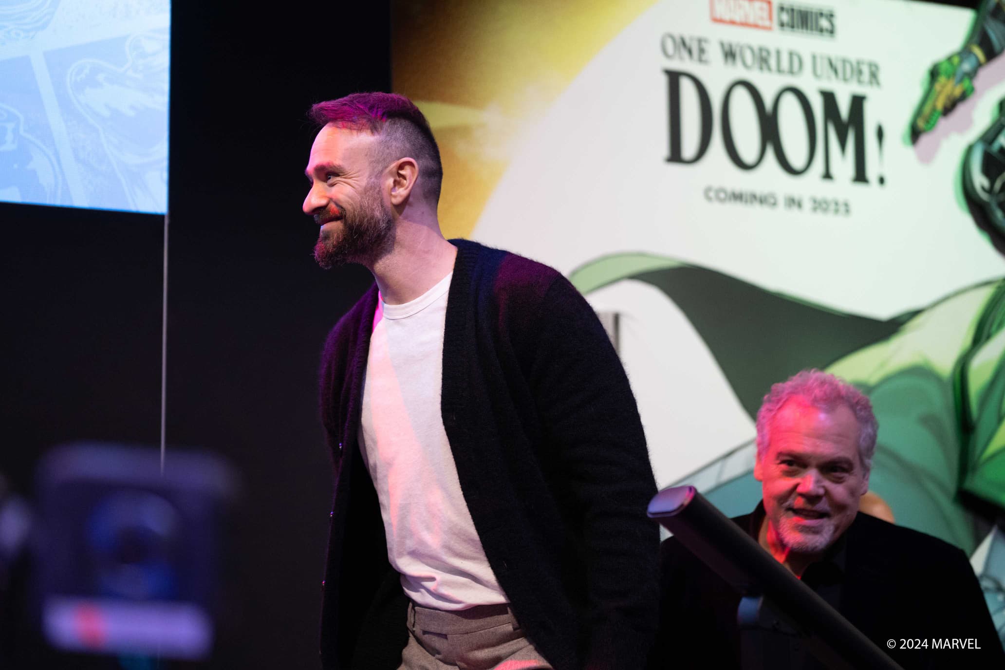 'Daredevil: Born Again' stars Charlie Cox and Vincent D'Onofrio at NYCC 2024
