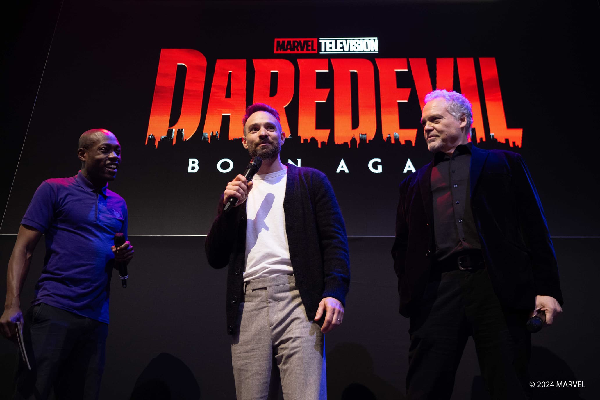 'Daredevil: Born Again' stars Charlie Cox and Vincent D'Onofrio at NYCC 2024