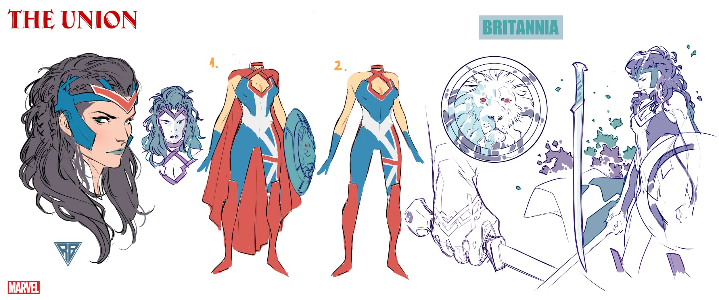 Britannia character design by R.B. Silva