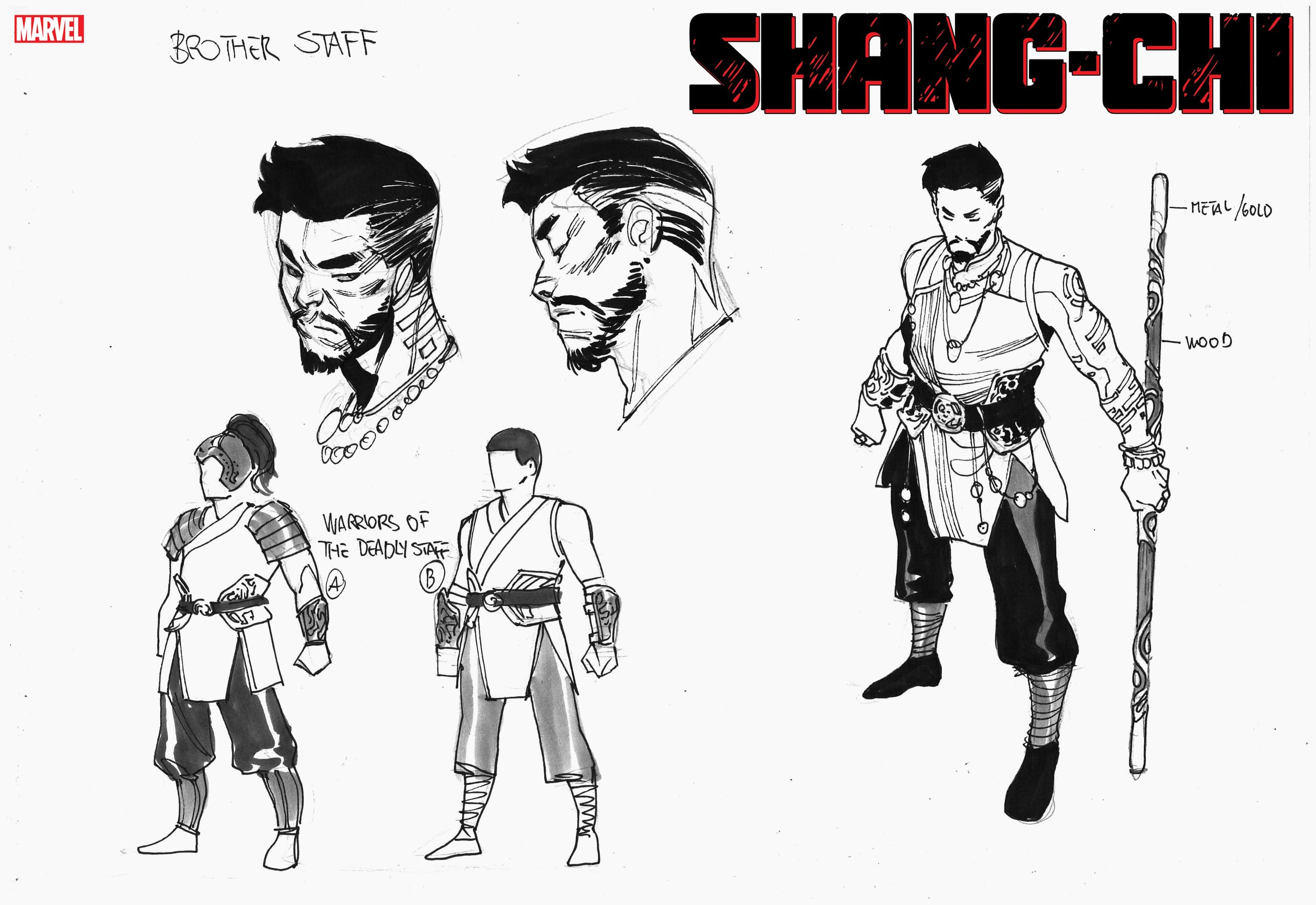 Shang-Chi Brother Staff character design