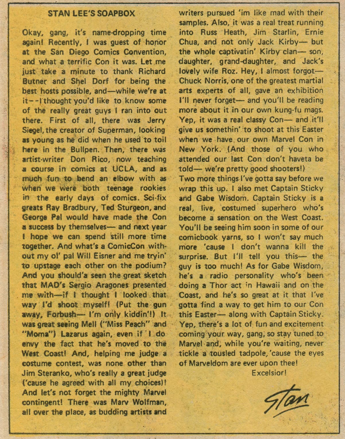 Stan's Soapbox