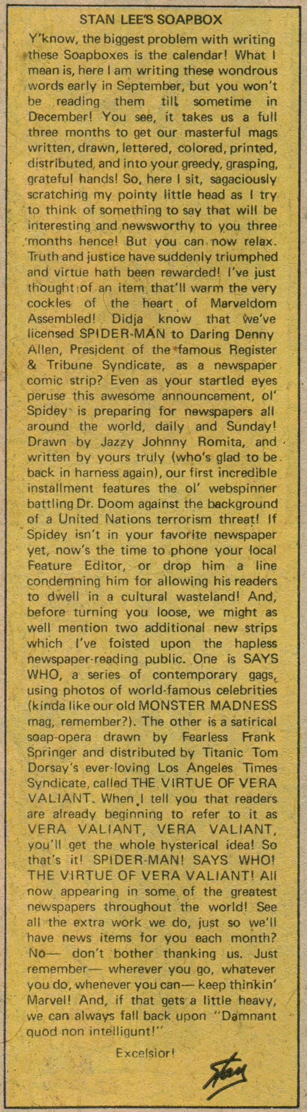 Stan's Soapbox