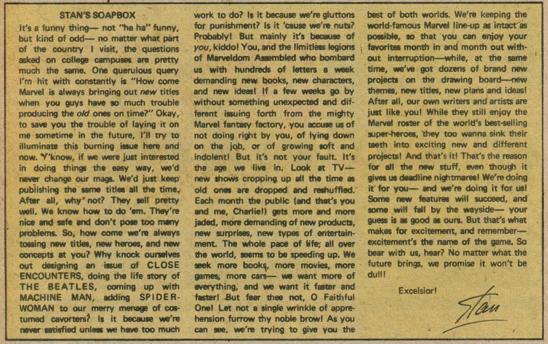 Stan's Soapbox