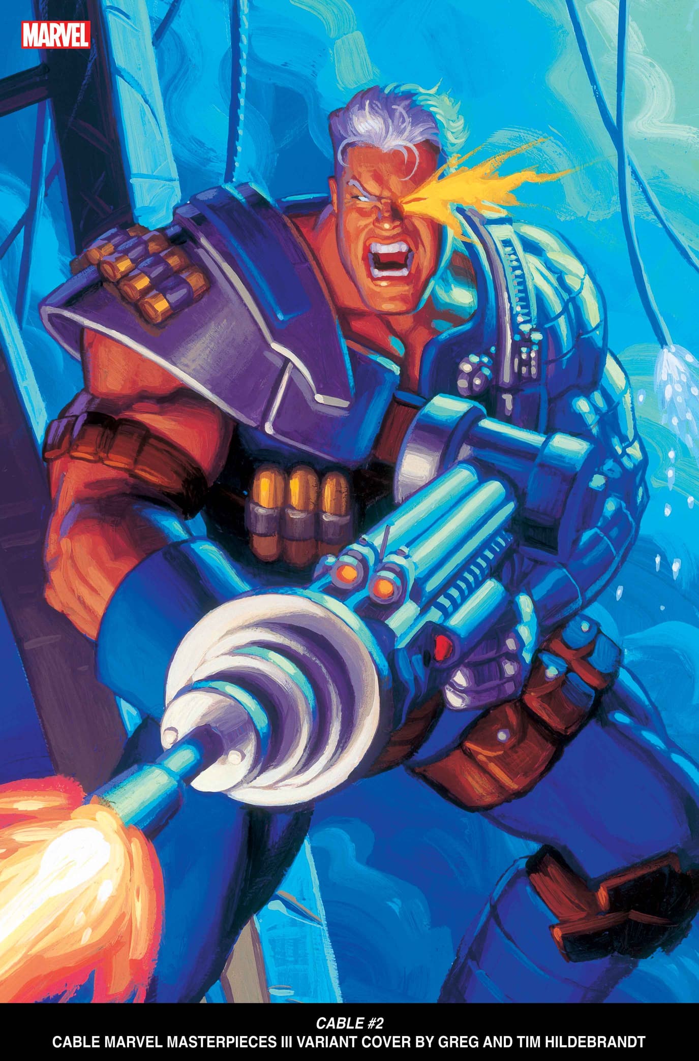 CABLE #2 Cable Marvel Masterpieces III Variant Cover by Greg and Tim Hildebrandt​​​​​​​