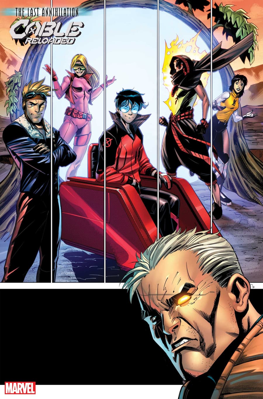 CABLE: RELOADED #1 preview art by Bob Quinn with colors by Java Tartaglia