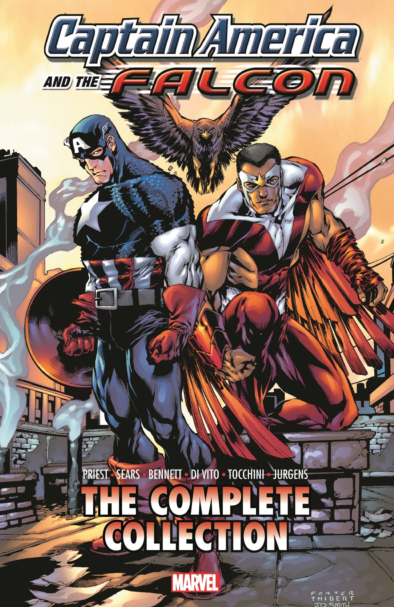 Cover to CAPTAIN AMERICA & THE FALCON BY CHRISTOPHER PRIEST: THE COMPLETE COLLECTION.