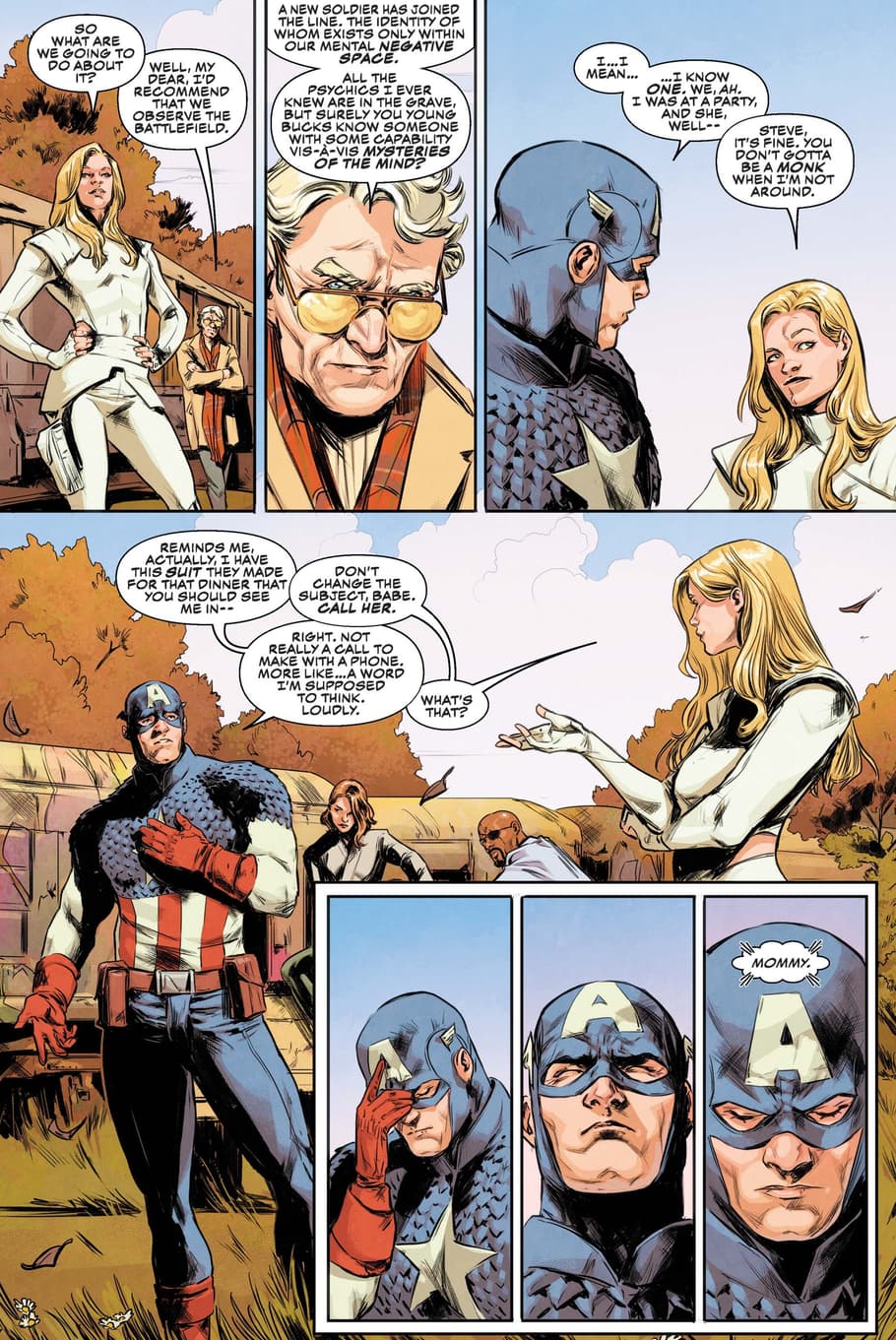 Preview from CAPTAIN AMERICA: SENTINEL OF LIBERTY (2022) #8 with art by Carmen Carnero and Nolan Woodard.