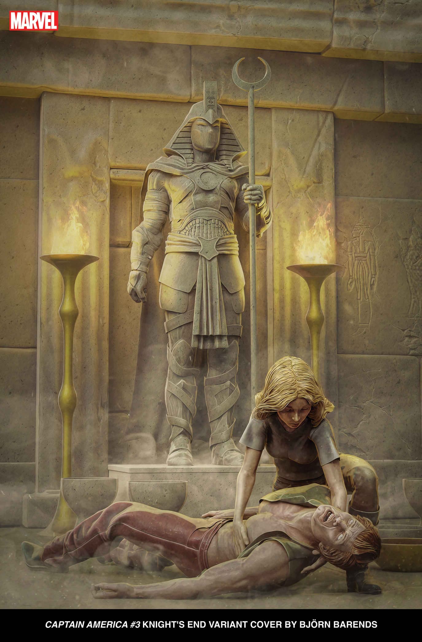 CAPTAIN AMERICA #3 Knight's End Variant Cover by Bjorn Barends