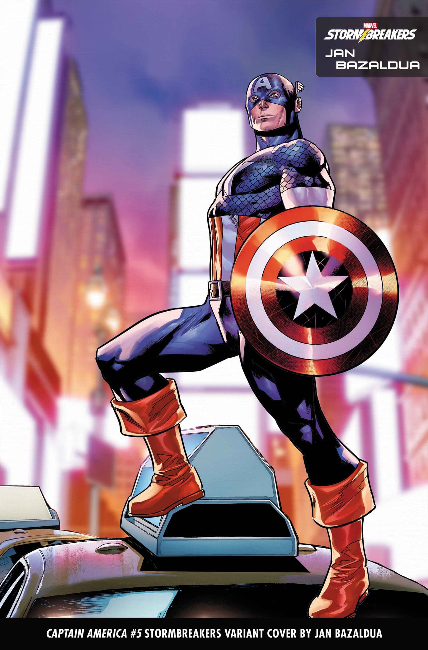 CAPTAIN AMERICA #5 Stormbreakers Variant Cover by Jan Bazaldua