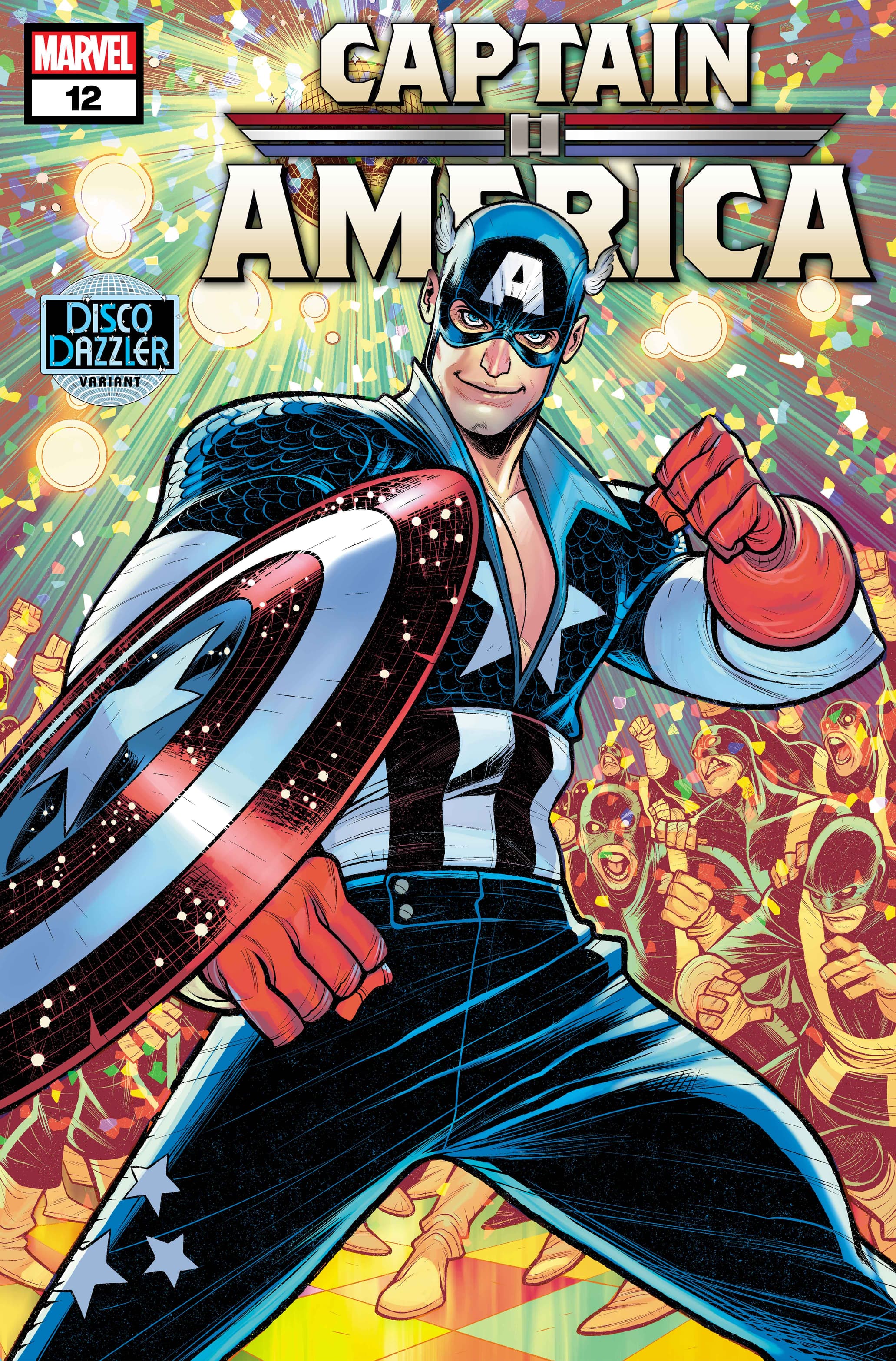 CAPTAIN AMERICA #12 Disco Dazzler Variant Cover by Elizabeth Torque​​​​​​​