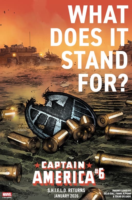 CAPTAIN AMERICA #6Â Promotional Art Cover by DELIO DIAZ & FRANK ALPIZAR