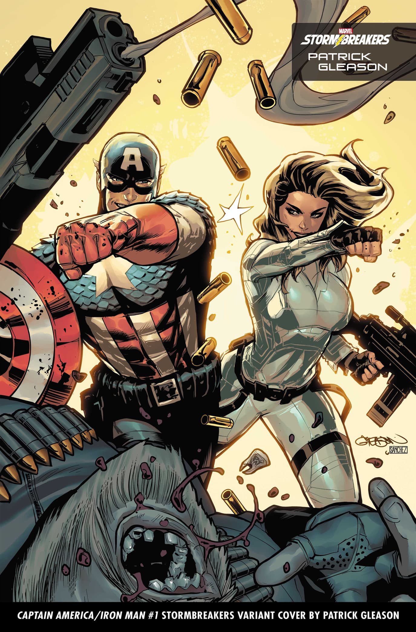 CAPTAIN AMERICA/IRON MAN #1 STORMBREAKERS VARIANT COVER by PATRICK GLEASON