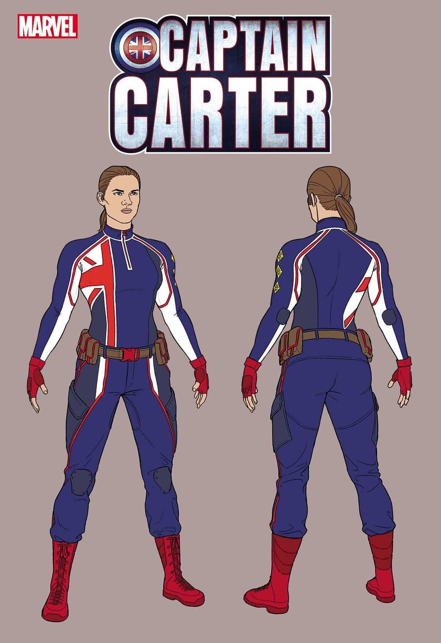 CAPTAIN CARTER #1 Design Variant Cover by Jamie McKelvie