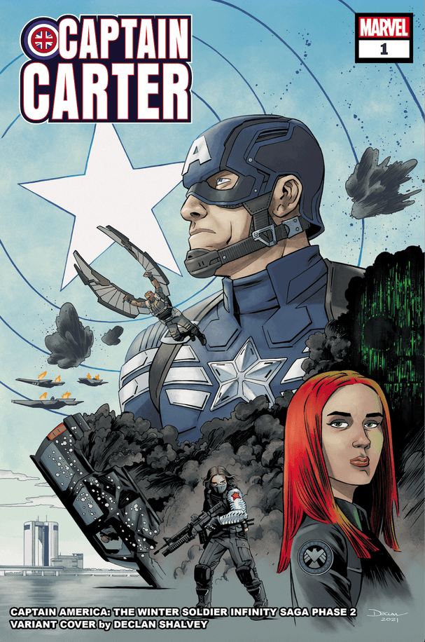 CAPTAIN CARTER #1 INFINITY SAGA PHASE 2 VARIANT COVER by DECLAN SHALVEY