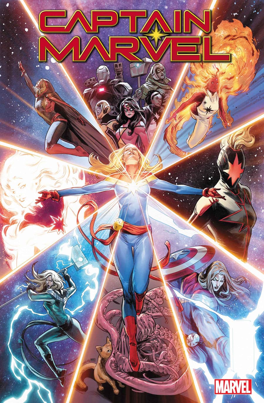 Captain Marvel #50 cover by Carmen Carnero