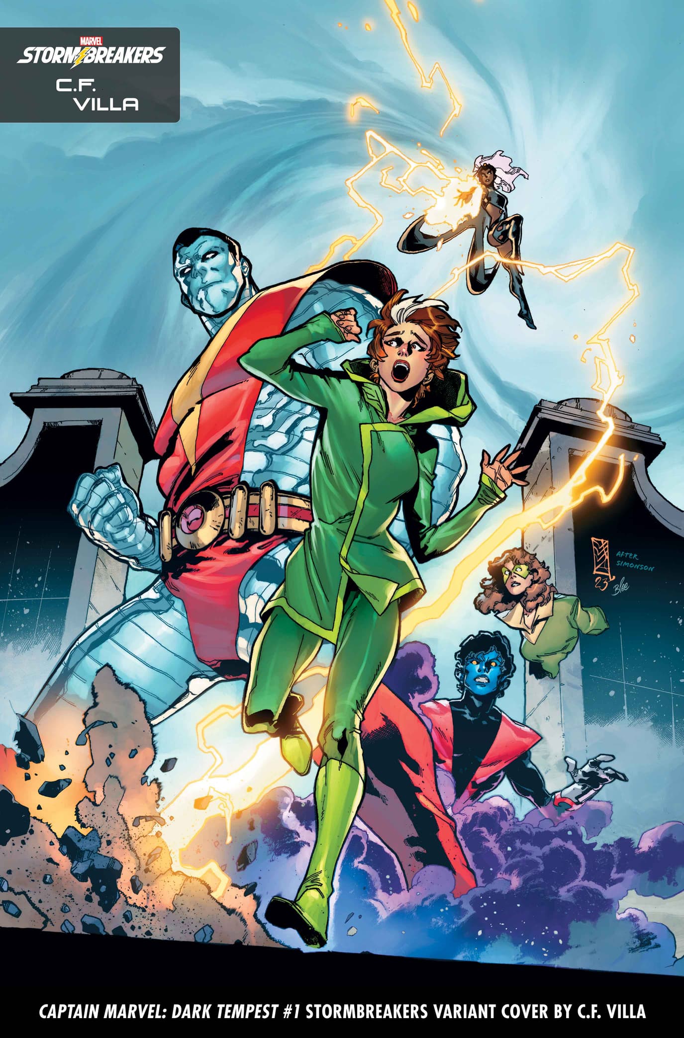 CAPTAIN MARVEL: DARK TEMPEST #1 STORMBREAKERS VARIANT COVER BY C.F. VILLA