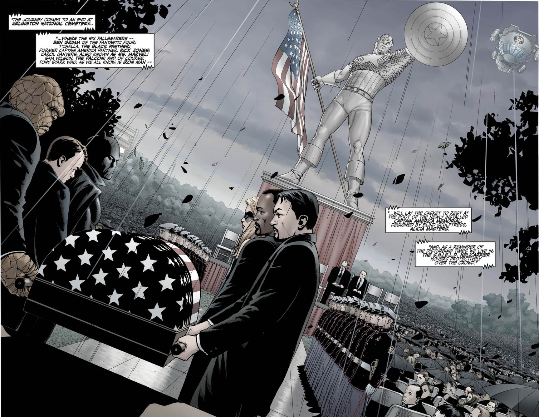 Captain America funeral