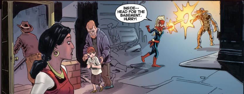 Kamala Khan cameo in Captain Marvel #14