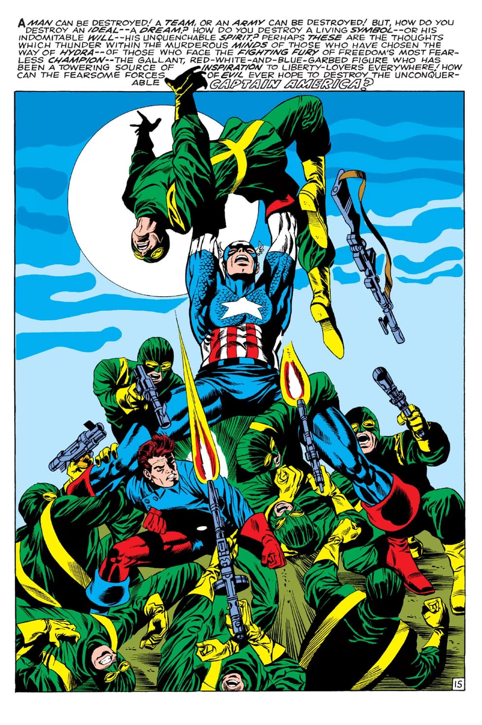CAPTAIN AMERICA (1968) #113 page by Stan Lee and Jim Steranko