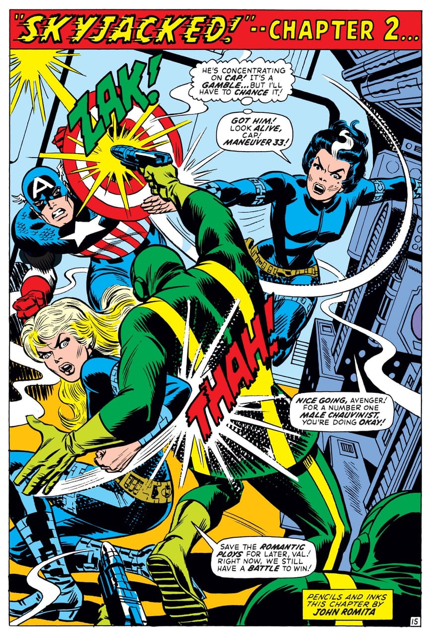 Valentina, Sharon Carter, and Captain America: Steve Rogers against Hydra.