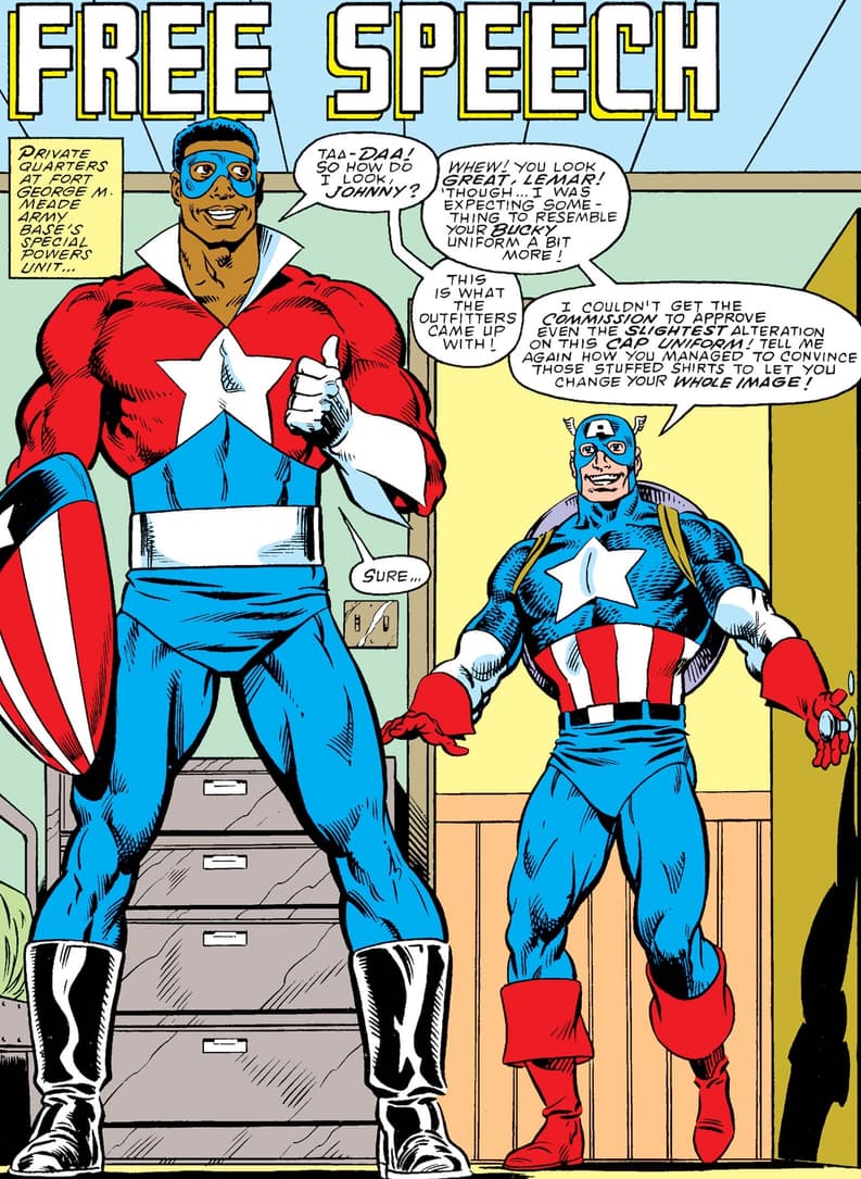 Battlestar ready in CAPTAIN AMERICA (1968) #341.