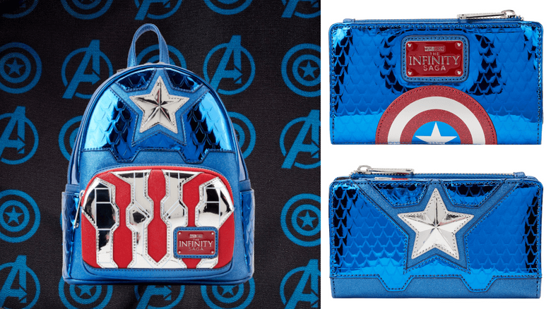 Loungefly Reveals New Metallic Mini Backpacks and Zip Around Wallets Inspired by Fan Favorite Characters Marvel