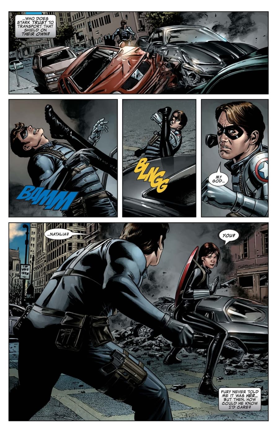 CAPTAIN AMERICA (2004) #27 page by Ed Brubaker, Steve Epting, and Mike Perkins