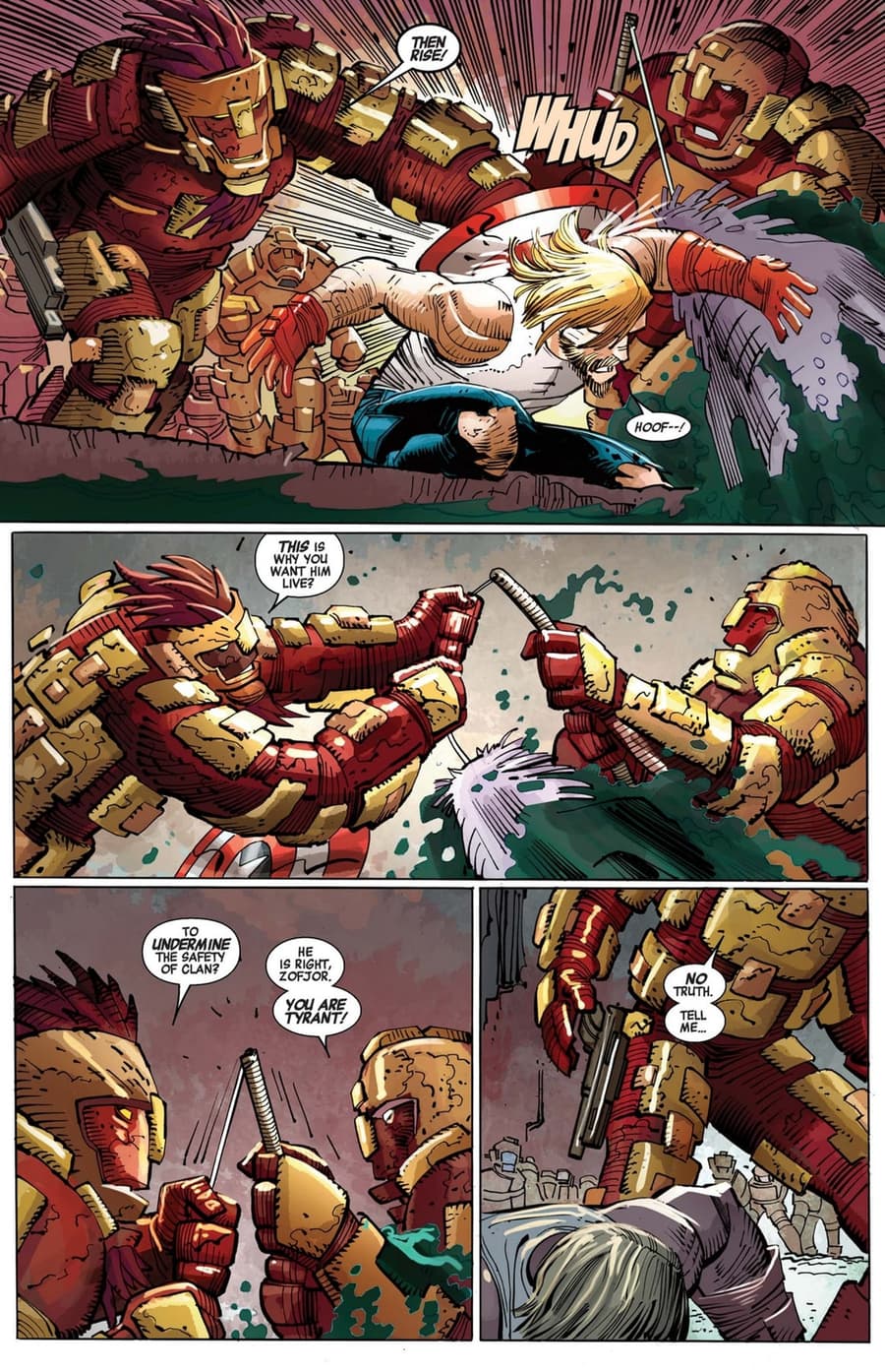 CAPTAIN AMERICA (2012) #3 page by Rick Remender and John Romita Jr.