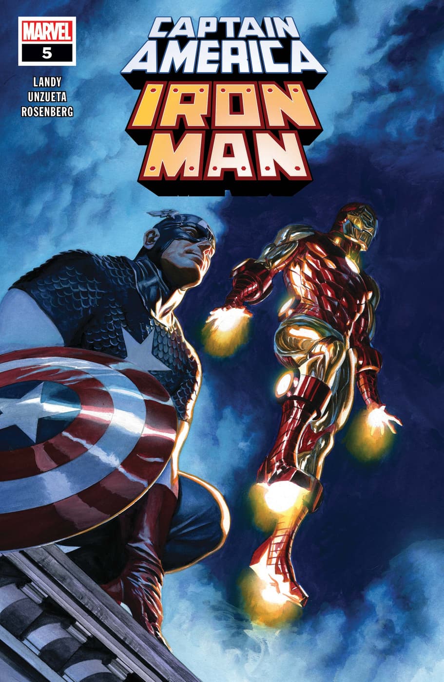 Captain America/Iron Man #5 cover by Alex Ross