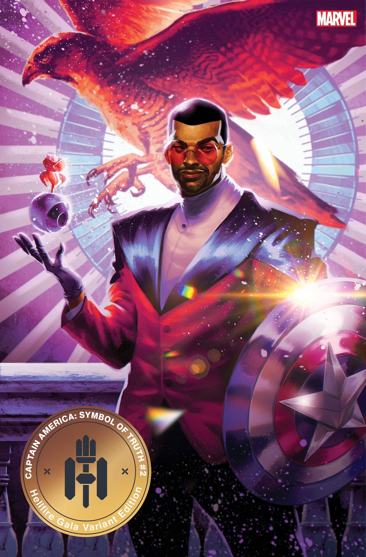 Captain America: Symbol of Truth #2 Hellfire Gala Variant Cover by Mateus Manhanini, on sale 6/22