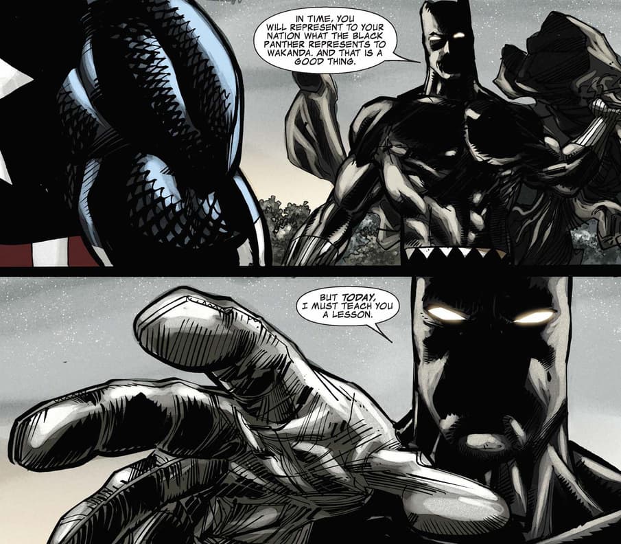 CAPTAIN AMERICA/BLACK PANTHER: FLAGS OF OUR FATHERS (2010) #1 interior art by Denys Cowan