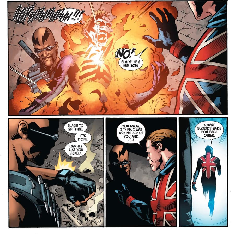 CAPTAIN BRITAIN AND MI:13 (2008) #15 panels by Paul Cornell and Leonard Kirk